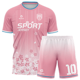 ピンクの桜ユニフォーム サッカー